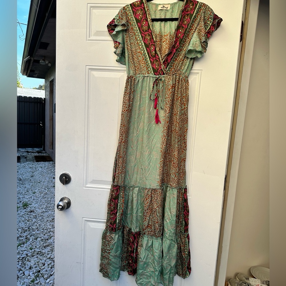 NEW Long Ibiza silk maxi dress.🇪🇸 Bougth in Spain.